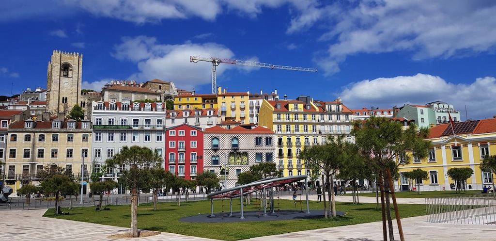 tiled buildings Lisbon